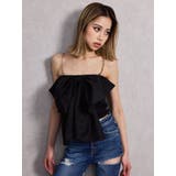 ビジューストーンストラップ2WAYリボンブラウス | GYDA | 詳細画像6 