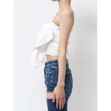 ビジューストーンストラップ2WAYリボンブラウス | GYDA | 詳細画像8 