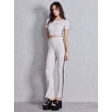 サイドラインフレアニットパンツ | GYDA | 詳細画像3 