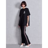 サイドラインフレアニットパンツ | GYDA | 詳細画像6 