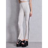 アイボリー | サイドラインフレアニットパンツ | GYDA