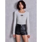 ハイウエストフェイクレザーショートパンツ | GYDA | 詳細画像3 