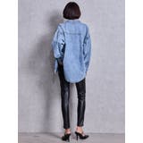 ハイウエストBACKクロスフェイクレザーパンツ | GYDA | 詳細画像12 