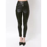 ハイウエストBACKクロスフェイクレザーパンツ | GYDA | 詳細画像13 