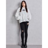 ミドルウエストSIDE RIPPEDカラースキニーパンツ | GYDA | 詳細画像10 