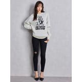 ミドルウエストSIDE RIPPEDカラースキニーパンツ | GYDA | 詳細画像11 