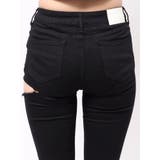 ミドルウエストSIDE RIPPEDカラースキニーパンツ | GYDA | 詳細画像26 