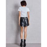フェイクレザースカートライクショートパンツ | GYDA | 詳細画像6 