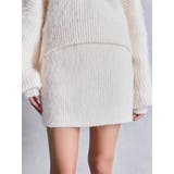 アイボリー | シャギーニットタイトミニスカートライクショートパンツ | GYDA