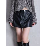 ハイウエストフェイクレザースカートライクショートパンツ | GYDA | 詳細画像15