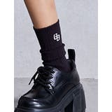 ブラック | GG WIDE RIB LOOSE SOX | GYDA