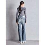 ハイウエスト tear up damageストレートワイドデニムパンツ | GYDA | 詳細画像8