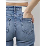 ミドルウエストSIDE CUT INNER DAMAGEスキニーデニムパンツ | GYDA | 詳細画像18 