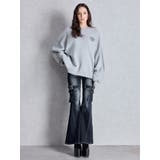 ハイウエスト strap cargo designフレアデニムパンツ | GYDA | 詳細画像23