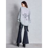 ハイウエスト strap cargo designフレアデニムパンツ | GYDA | 詳細画像24