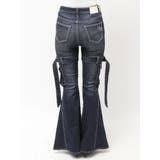 ハイウエスト strap cargo designフレアデニムパンツ | GYDA | 詳細画像39