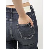 ハイウエスト strap cargo designフレアデニムパンツ | GYDA | 詳細画像41