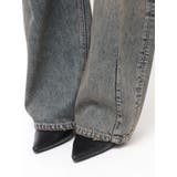 ハイウエストGG Stitch Barrel Leg ダメージデニムパンツ | GYDA | 詳細画像44