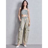 ハイウエスト Urban Utility Wash Cargoデニムパンツ | GYDA | 詳細画像10