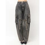 ハイウエスト Urban Utility Wash Cargoデニムパンツ | GYDA | 詳細画像15