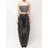 ハイウエスト Urban Utility Wash Cargoデニムパンツ | GYDA | 詳細画像23