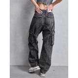 ハイウエスト Urban Utility Wash Cargoデニムパンツ | GYDA | 詳細画像7