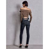 ハイウエストバッククロスダメージスキニーデニムパンツ | GYDA | 詳細画像10 