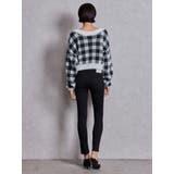 ハイウエストバッククロスダメージスキニーデニムパンツ | GYDA | 詳細画像14 