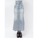 ハイウエストBACKクロスマーメイドデニムスカート | GYDA | 詳細画像13 