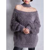 チャコールグレー | 2WAYシャギーチョーカーニットトップス | GYDA