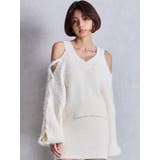 レースアップシャギーニットトップス | GYDA | 詳細画像3 