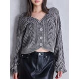 チャコールグレー | 2WAYメッシュブリーチニットトップス | GYDA