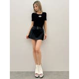 GD bijou MOLDハーフスリーブニットトップス | GYDA | 詳細画像12 