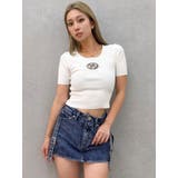 GD bijou MOLDハーフスリーブニットトップス | GYDA | 詳細画像24 