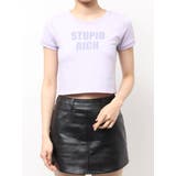 パープル | STUPID RICH STONEショートTシャツ | GYDA