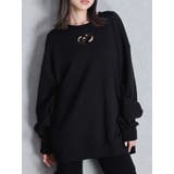 ブラック | GD CUT OUT スウェットトップス | GYDA