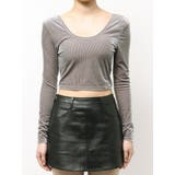 VELOUR RIB BACK CROSS TOPS | GYDA | 詳細画像10 