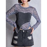 ブラック | GYDAデニムシアードッキングトップス | GYDA