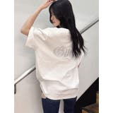 オフホワイト | BACK GYDA bijou BIG Tシャツ | GYDA