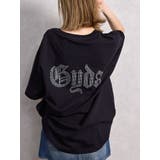 ブラック | BACK GYDA bijou BIG Tシャツ | GYDA