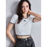 オフホワイト | Symmetry GYDAバイカラーTシャツ | GYDA