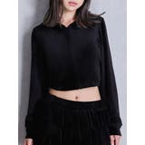 ブラック | Robertson Blvd Velour ショートパーカー | GYDA