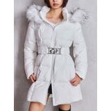 オフホワイト | GDベルト付きロングダウンコート | GYDA