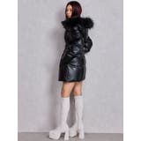 GDベルト付きフェイクレザーロングダウンコート | GYDA | 詳細画像12 