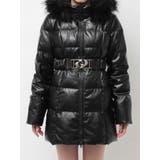 GDベルト付きフェイクレザーロングダウンコート | GYDA | 詳細画像14 