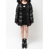 GDベルト付きフェイクレザーロングダウンコート | GYDA | 詳細画像32 