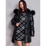 GDベルト付きフェイクレザーロングダウンコート | GYDA | 詳細画像9 