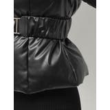 GDベルト付きフェイクレザーショートダウンコート | GYDA | 詳細画像15