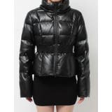 GDベルト付きフェイクレザーショートダウンコート | GYDA | 詳細画像17