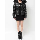 GDベルト付きフェイクレザーショートダウンコート | GYDA | 詳細画像18